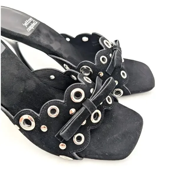 Jeffrey Campbell Odom Studded Slide Sandal Women's Black Size US5.5 EU36